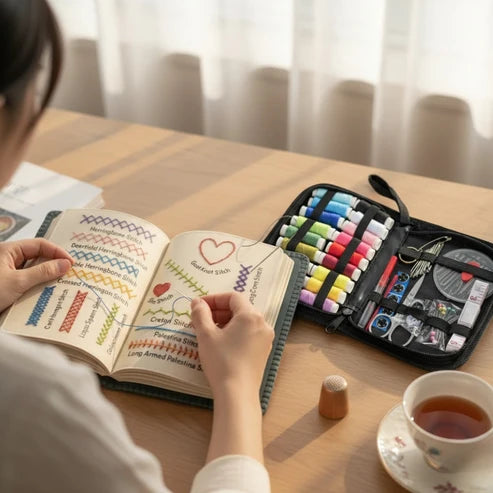 Embroidery stitch book