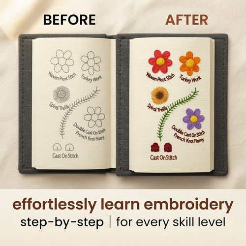 Embroidery stitch book