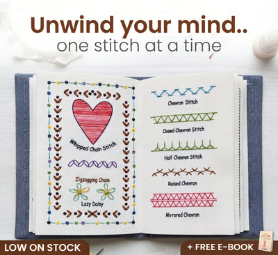 Embroidery stitch book