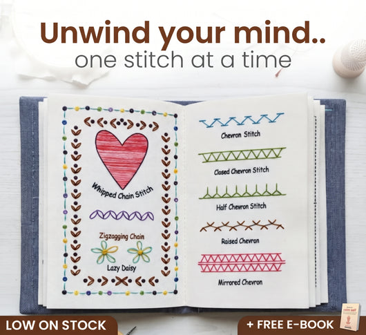 Embroidery stitch book