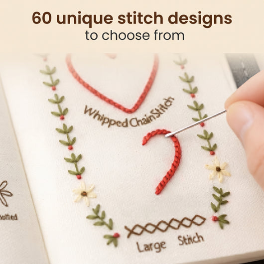 Embroidery stitch book